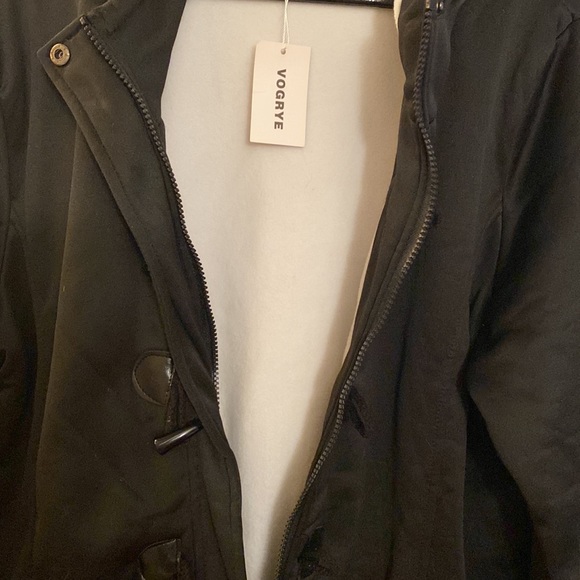 COPY - NWT VOGRE XL Black Wool blended Fleece lined Jacket - Picture 8 of 10